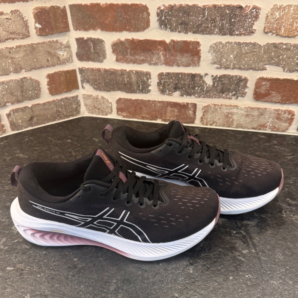 ASICS Gel-Excite 10 Womens Running Shoes Black Dusty Rose 1012B418 Size 10